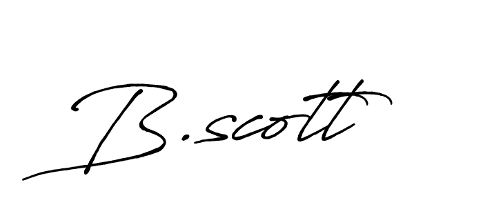 B.scott stylish signature style. Best Handwritten Sign (Antro_Vectra_Bolder) for my name. Handwritten Signature Collection Ideas for my name B.scott. B.scott signature style 7 images and pictures png