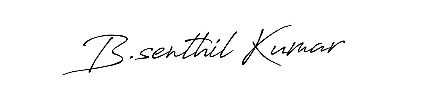 The best way (Antro_Vectra_Bolder) to make a short signature is to pick only two or three words in your name. The name B.senthil Kumar include a total of six letters. For converting this name. B.senthil Kumar signature style 7 images and pictures png