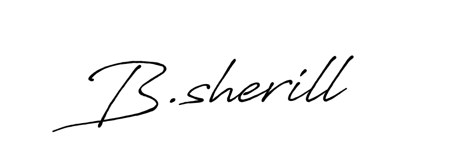 Design your own signature with our free online signature maker. With this signature software, you can create a handwritten (Antro_Vectra_Bolder) signature for name B.sherill. B.sherill signature style 7 images and pictures png