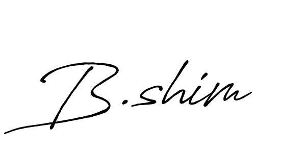 How to make B.shim name signature. Use Antro_Vectra_Bolder style for creating short signs online. This is the latest handwritten sign. B.shim signature style 7 images and pictures png