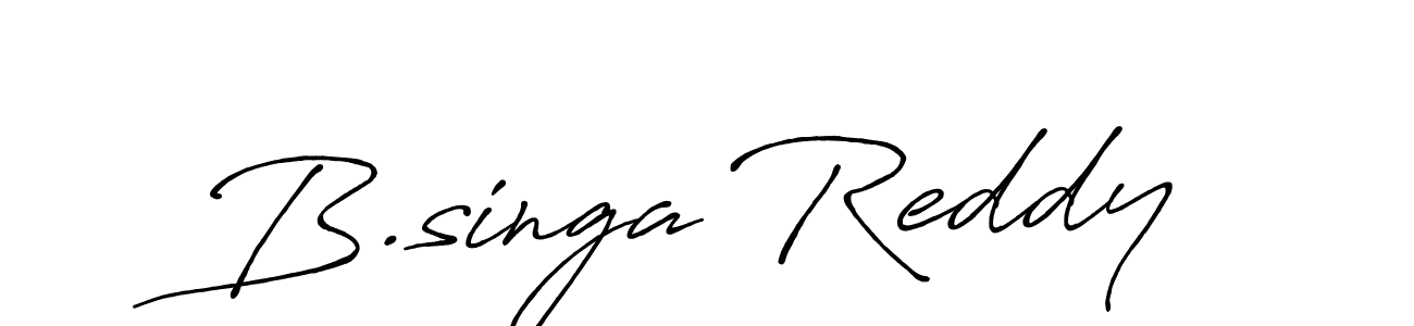 if you are searching for the best signature style for your name B.singa Reddy. so please give up your signature search. here we have designed multiple signature styles  using Antro_Vectra_Bolder. B.singa Reddy signature style 7 images and pictures png