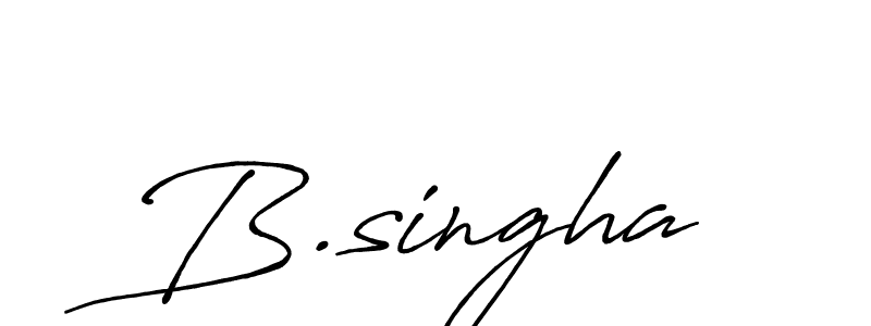 Antro_Vectra_Bolder is a professional signature style that is perfect for those who want to add a touch of class to their signature. It is also a great choice for those who want to make their signature more unique. Get B.singha name to fancy signature for free. B.singha signature style 7 images and pictures png