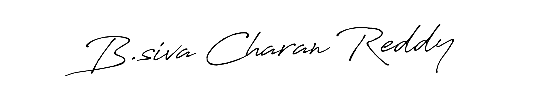 Make a short B.siva Charan Reddy signature style. Manage your documents anywhere anytime using Antro_Vectra_Bolder. Create and add eSignatures, submit forms, share and send files easily. B.siva Charan Reddy signature style 7 images and pictures png