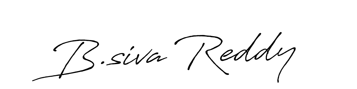 Also we have B.siva Reddy name is the best signature style. Create professional handwritten signature collection using Antro_Vectra_Bolder autograph style. B.siva Reddy signature style 7 images and pictures png