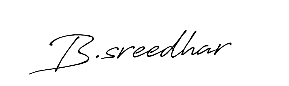 You should practise on your own different ways (Antro_Vectra_Bolder) to write your name (B.sreedhar) in signature. don't let someone else do it for you. B.sreedhar signature style 7 images and pictures png