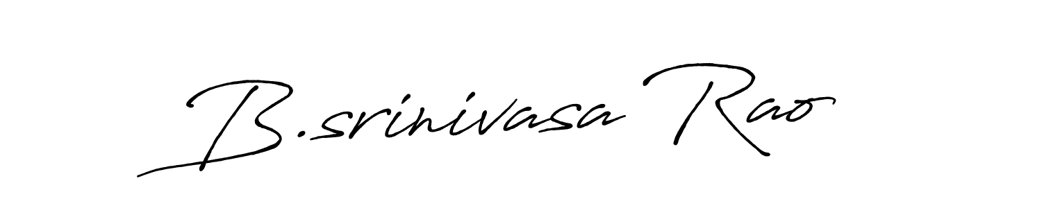 Create a beautiful signature design for name B.srinivasa Rao. With this signature (Antro_Vectra_Bolder) fonts, you can make a handwritten signature for free. B.srinivasa Rao signature style 7 images and pictures png