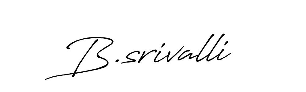 Antro_Vectra_Bolder is a professional signature style that is perfect for those who want to add a touch of class to their signature. It is also a great choice for those who want to make their signature more unique. Get B.srivalli name to fancy signature for free. B.srivalli signature style 7 images and pictures png