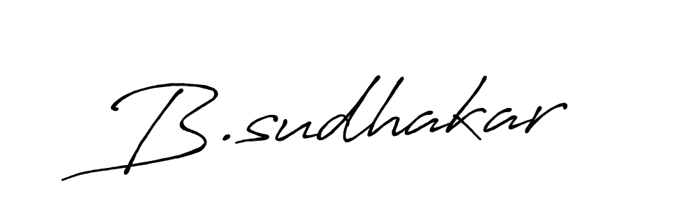 The best way (Antro_Vectra_Bolder) to make a short signature is to pick only two or three words in your name. The name B.sudhakar include a total of six letters. For converting this name. B.sudhakar signature style 7 images and pictures png