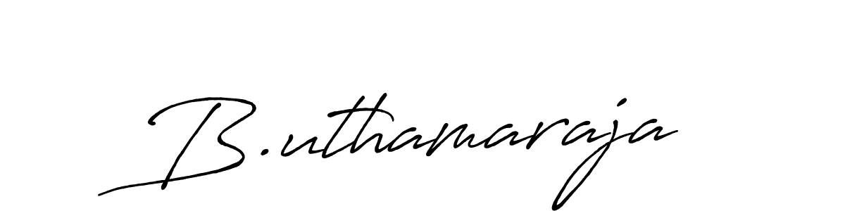 B.uthamaraja stylish signature style. Best Handwritten Sign (Antro_Vectra_Bolder) for my name. Handwritten Signature Collection Ideas for my name B.uthamaraja. B.uthamaraja signature style 7 images and pictures png