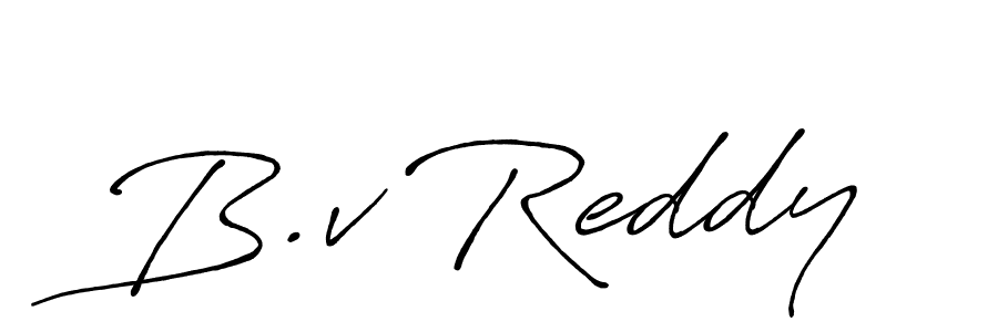 Use a signature maker to create a handwritten signature online. With this signature software, you can design (Antro_Vectra_Bolder) your own signature for name B.v Reddy. B.v Reddy signature style 7 images and pictures png