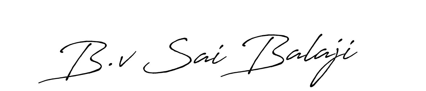 Once you've used our free online signature maker to create your best signature Antro_Vectra_Bolder style, it's time to enjoy all of the benefits that B.v Sai Balaji name signing documents. B.v Sai Balaji signature style 7 images and pictures png