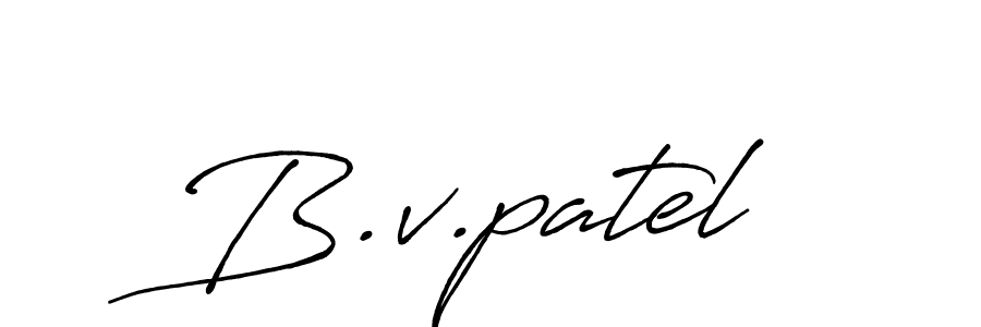 You should practise on your own different ways (Antro_Vectra_Bolder) to write your name (B.v.patel) in signature. don't let someone else do it for you. B.v.patel signature style 7 images and pictures png