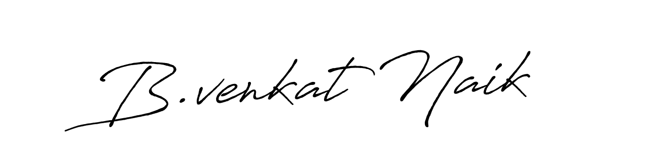 Use a signature maker to create a handwritten signature online. With this signature software, you can design (Antro_Vectra_Bolder) your own signature for name B.venkat Naik. B.venkat Naik signature style 7 images and pictures png