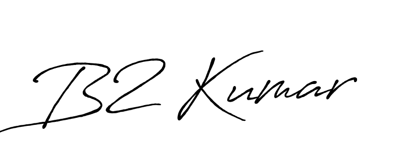 How to make B2 Kumar name signature. Use Antro_Vectra_Bolder style for creating short signs online. This is the latest handwritten sign. B2 Kumar signature style 7 images and pictures png