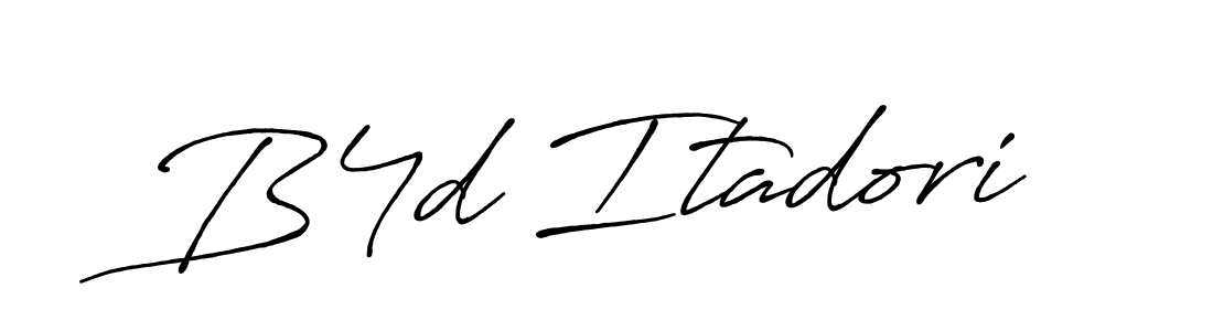 How to make B4d Itadori signature? Antro_Vectra_Bolder is a professional autograph style. Create handwritten signature for B4d Itadori name. B4d Itadori signature style 7 images and pictures png