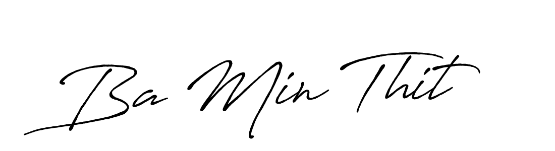 How to make Ba Min Thit signature? Antro_Vectra_Bolder is a professional autograph style. Create handwritten signature for Ba Min Thit name. Ba Min Thit signature style 7 images and pictures png