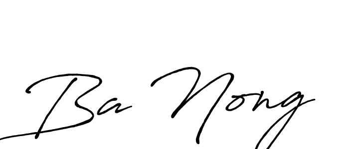 How to make Ba Nong signature? Antro_Vectra_Bolder is a professional autograph style. Create handwritten signature for Ba Nong name. Ba Nong signature style 7 images and pictures png