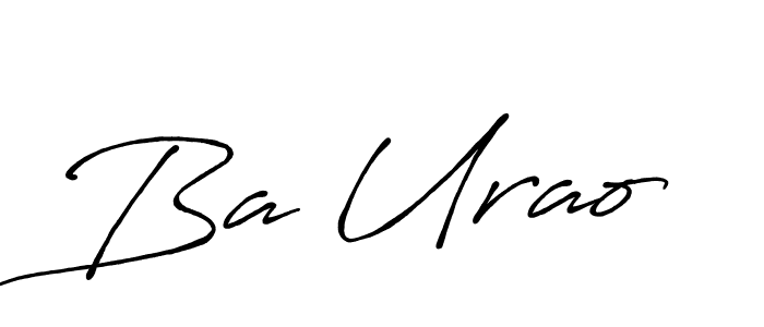 How to make Ba Urao signature? Antro_Vectra_Bolder is a professional autograph style. Create handwritten signature for Ba Urao name. Ba Urao signature style 7 images and pictures png