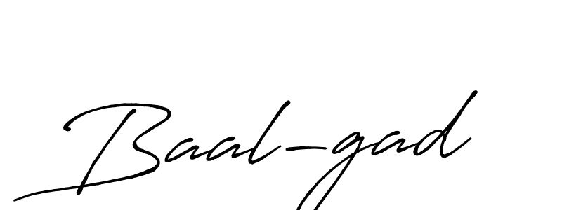 Create a beautiful signature design for name Baal-gad. With this signature (Antro_Vectra_Bolder) fonts, you can make a handwritten signature for free. Baal-gad signature style 7 images and pictures png