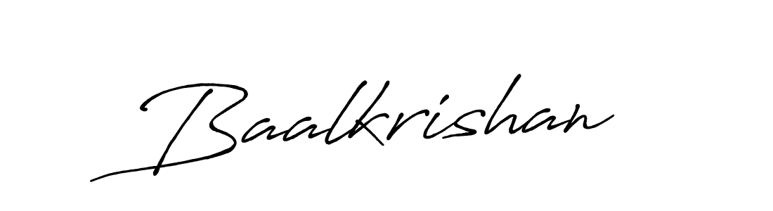 Baalkrishan stylish signature style. Best Handwritten Sign (Antro_Vectra_Bolder) for my name. Handwritten Signature Collection Ideas for my name Baalkrishan. Baalkrishan signature style 7 images and pictures png