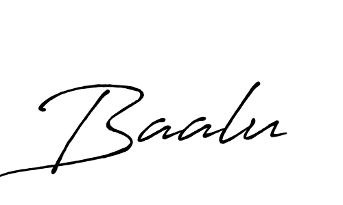 Baalu stylish signature style. Best Handwritten Sign (Antro_Vectra_Bolder) for my name. Handwritten Signature Collection Ideas for my name Baalu. Baalu signature style 7 images and pictures png