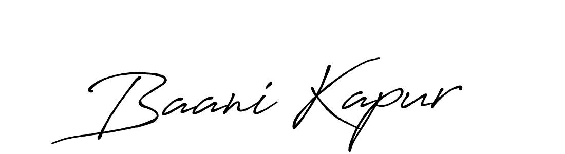 Also we have Baani Kapur name is the best signature style. Create professional handwritten signature collection using Antro_Vectra_Bolder autograph style. Baani Kapur signature style 7 images and pictures png