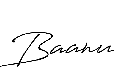 if you are searching for the best signature style for your name Baanu. so please give up your signature search. here we have designed multiple signature styles  using Antro_Vectra_Bolder. Baanu signature style 7 images and pictures png