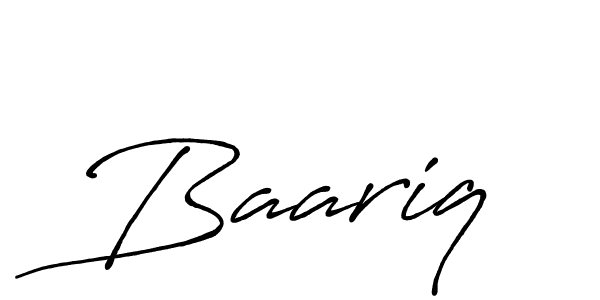 Create a beautiful signature design for name Baariq. With this signature (Antro_Vectra_Bolder) fonts, you can make a handwritten signature for free. Baariq signature style 7 images and pictures png