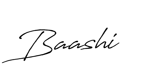 Design your own signature with our free online signature maker. With this signature software, you can create a handwritten (Antro_Vectra_Bolder) signature for name Baashi. Baashi signature style 7 images and pictures png