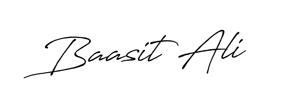 The best way (Antro_Vectra_Bolder) to make a short signature is to pick only two or three words in your name. The name Baasit Ali include a total of six letters. For converting this name. Baasit Ali signature style 7 images and pictures png