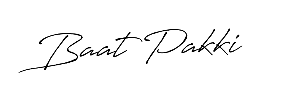 Make a short Baat Pakki signature style. Manage your documents anywhere anytime using Antro_Vectra_Bolder. Create and add eSignatures, submit forms, share and send files easily. Baat Pakki signature style 7 images and pictures png