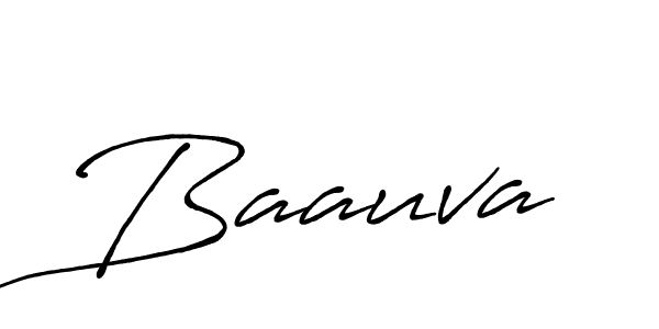 How to make Baauva name signature. Use Antro_Vectra_Bolder style for creating short signs online. This is the latest handwritten sign. Baauva signature style 7 images and pictures png