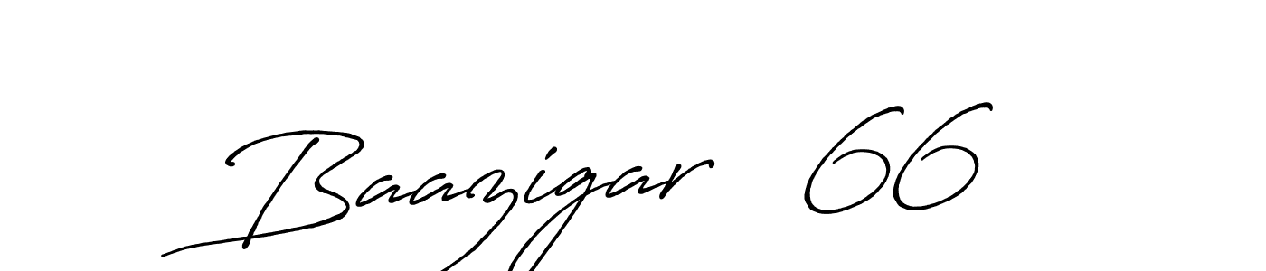 Create a beautiful signature design for name Baazigar   66 . With this signature (Antro_Vectra_Bolder) fonts, you can make a handwritten signature for free. Baazigar   66  signature style 7 images and pictures png