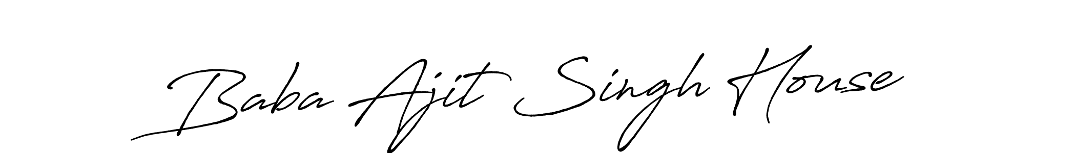 Use a signature maker to create a handwritten signature online. With this signature software, you can design (Antro_Vectra_Bolder) your own signature for name Baba Ajit Singh House. Baba Ajit Singh House signature style 7 images and pictures png