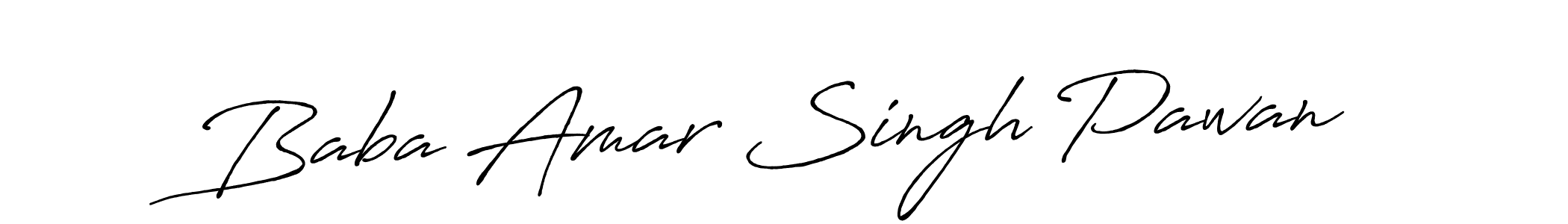 Use a signature maker to create a handwritten signature online. With this signature software, you can design (Antro_Vectra_Bolder) your own signature for name Baba Amar Singh Pawan. Baba Amar Singh Pawan signature style 7 images and pictures png