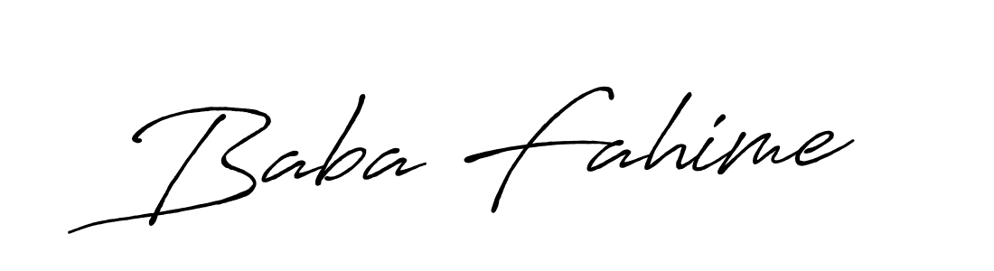 It looks lik you need a new signature style for name Baba Fahime. Design unique handwritten (Antro_Vectra_Bolder) signature with our free signature maker in just a few clicks. Baba Fahime signature style 7 images and pictures png