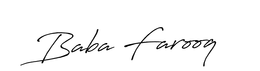 Baba Farooq stylish signature style. Best Handwritten Sign (Antro_Vectra_Bolder) for my name. Handwritten Signature Collection Ideas for my name Baba Farooq. Baba Farooq signature style 7 images and pictures png