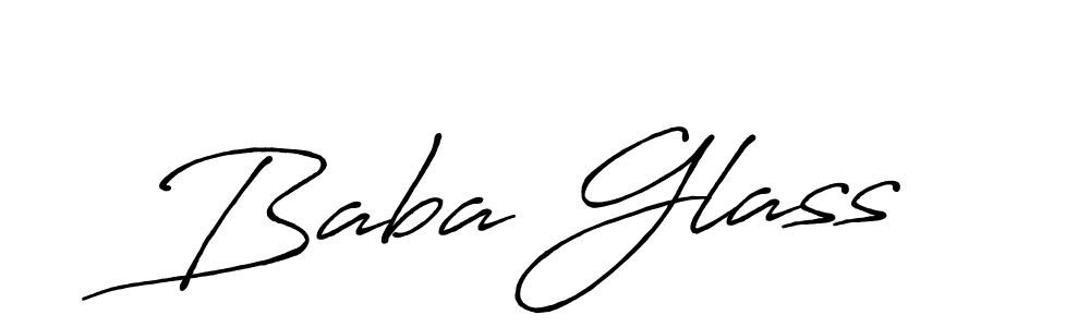 Create a beautiful signature design for name Baba Glass. With this signature (Antro_Vectra_Bolder) fonts, you can make a handwritten signature for free. Baba Glass signature style 7 images and pictures png