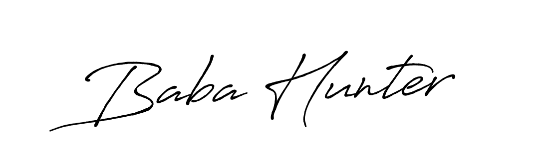 Make a beautiful signature design for name Baba Hunter. Use this online signature maker to create a handwritten signature for free. Baba Hunter signature style 7 images and pictures png