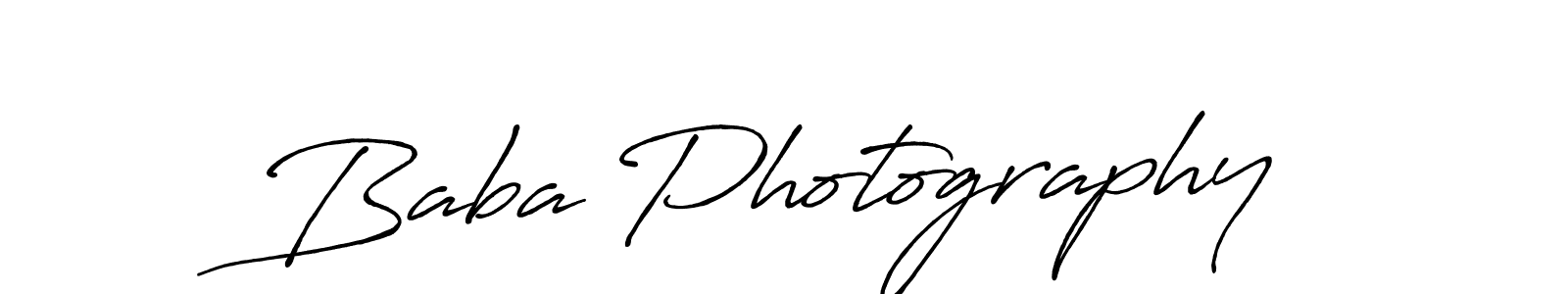 You should practise on your own different ways (Antro_Vectra_Bolder) to write your name (Baba Photography) in signature. don't let someone else do it for you. Baba Photography signature style 7 images and pictures png