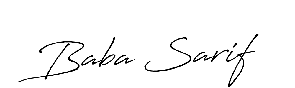 How to make Baba Sarif signature? Antro_Vectra_Bolder is a professional autograph style. Create handwritten signature for Baba Sarif name. Baba Sarif signature style 7 images and pictures png
