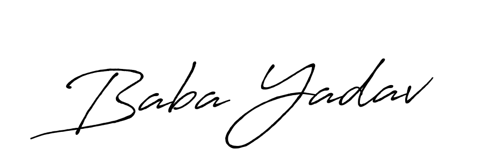 How to Draw Baba Yadav signature style? Antro_Vectra_Bolder is a latest design signature styles for name Baba Yadav. Baba Yadav signature style 7 images and pictures png