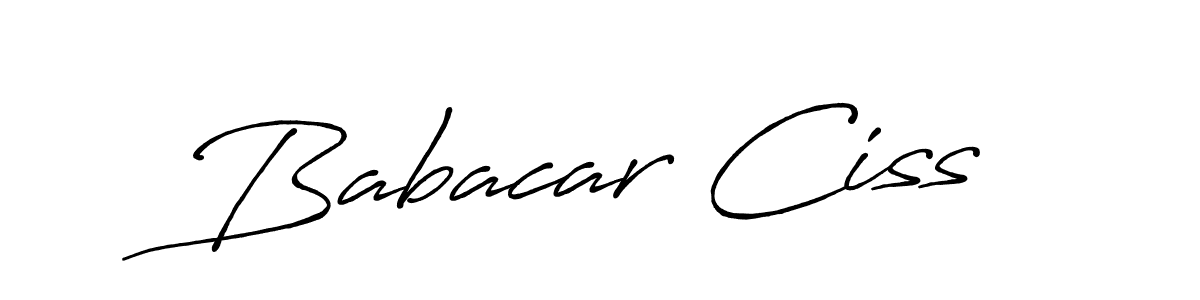 How to make Babacar Ciss signature? Antro_Vectra_Bolder is a professional autograph style. Create handwritten signature for Babacar Ciss name. Babacar Ciss signature style 7 images and pictures png