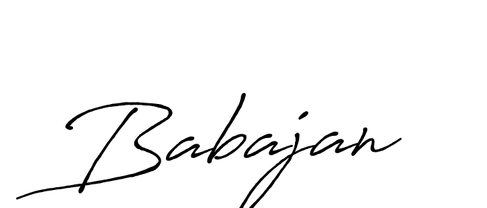 How to make Babajan name signature. Use Antro_Vectra_Bolder style for creating short signs online. This is the latest handwritten sign. Babajan signature style 7 images and pictures png