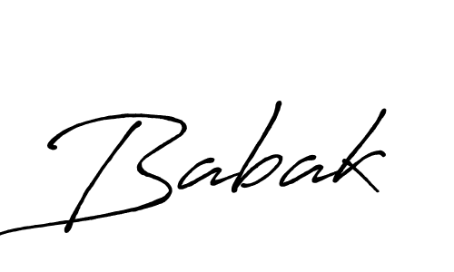 Create a beautiful signature design for name Babak. With this signature (Antro_Vectra_Bolder) fonts, you can make a handwritten signature for free. Babak signature style 7 images and pictures png