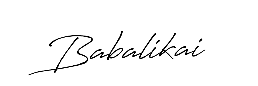 How to make Babalikai signature? Antro_Vectra_Bolder is a professional autograph style. Create handwritten signature for Babalikai name. Babalikai signature style 7 images and pictures png