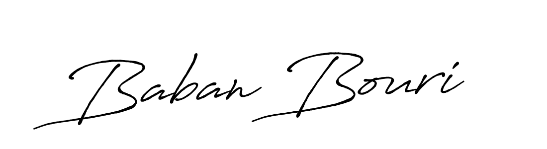 if you are searching for the best signature style for your name Baban Bouri. so please give up your signature search. here we have designed multiple signature styles  using Antro_Vectra_Bolder. Baban Bouri signature style 7 images and pictures png