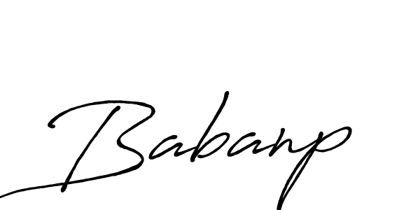 It looks lik you need a new signature style for name Babanp. Design unique handwritten (Antro_Vectra_Bolder) signature with our free signature maker in just a few clicks. Babanp signature style 7 images and pictures png