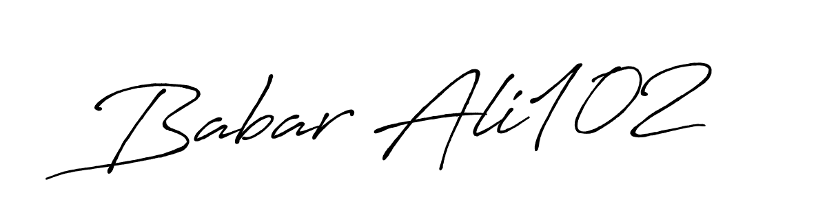 Also we have Babar Ali102 name is the best signature style. Create professional handwritten signature collection using Antro_Vectra_Bolder autograph style. Babar Ali102 signature style 7 images and pictures png