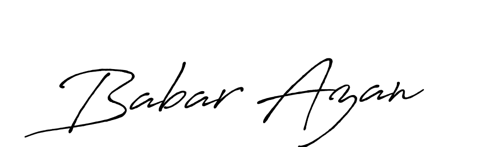 The best way (Antro_Vectra_Bolder) to make a short signature is to pick only two or three words in your name. The name Babar Azan include a total of six letters. For converting this name. Babar Azan signature style 7 images and pictures png